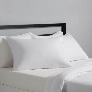 Amazon Basics microfiber pillow for firm and comfortable support