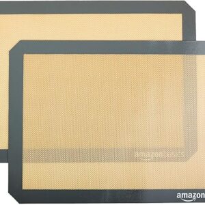 Reusable silicone baking mats for nonstick baking and cooking
