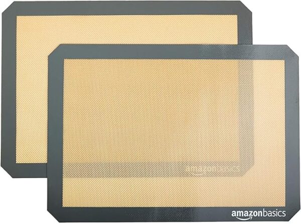 Reusable silicone baking mats for nonstick baking and cooking