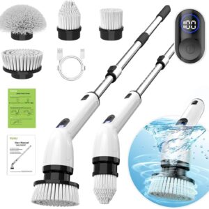 Electric cleaning brush for bathroom tiles and kitchen sink