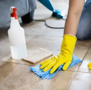 how to clean floor tiles in kitchen